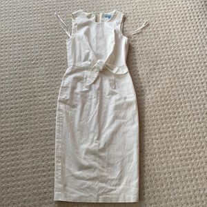 Antonio Melani midi dress in ivory